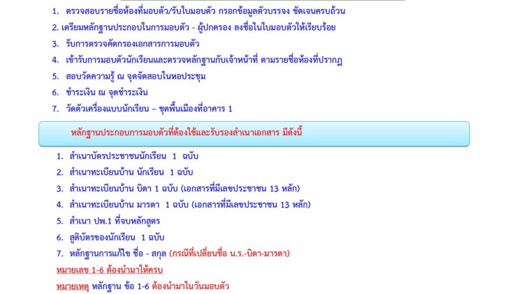 โรงเรียนแม่ทาวิทยาคม ประกาศรายชื่อนักเรียนชั้นมัธยมศึกษาปีที่ 1 และชั้นมัธยมศึกษาปีที่ 4 เพื่อรายงานตัวในวันอาทิตย์ ที่ 2 เมษายน พ.ศ. 2566