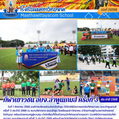 กีฬาเยาวชน อบจ.ลำพูนเกมส์ ครั้งที่ 3